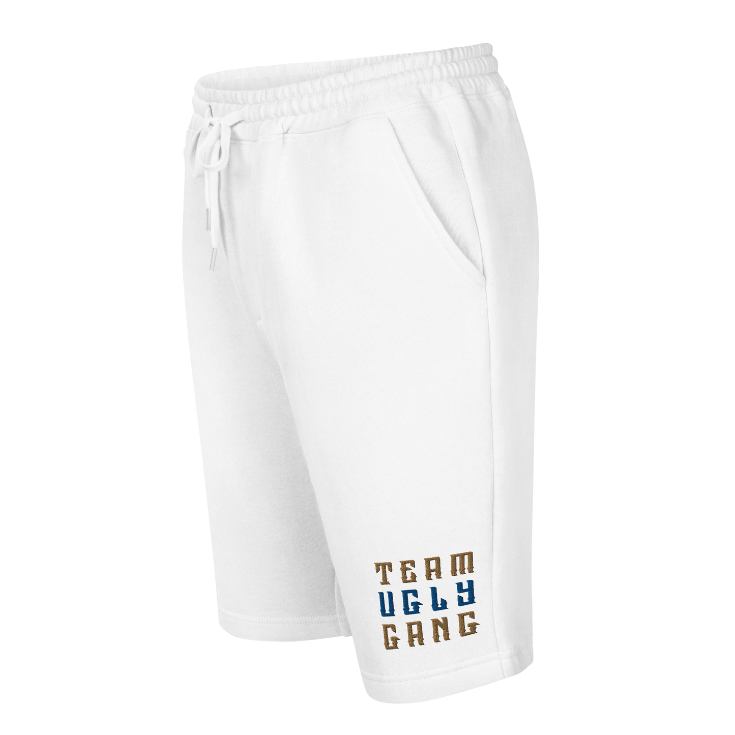 Foyesade Oluokun "Team Ugly Gang" Fleece Shorts White