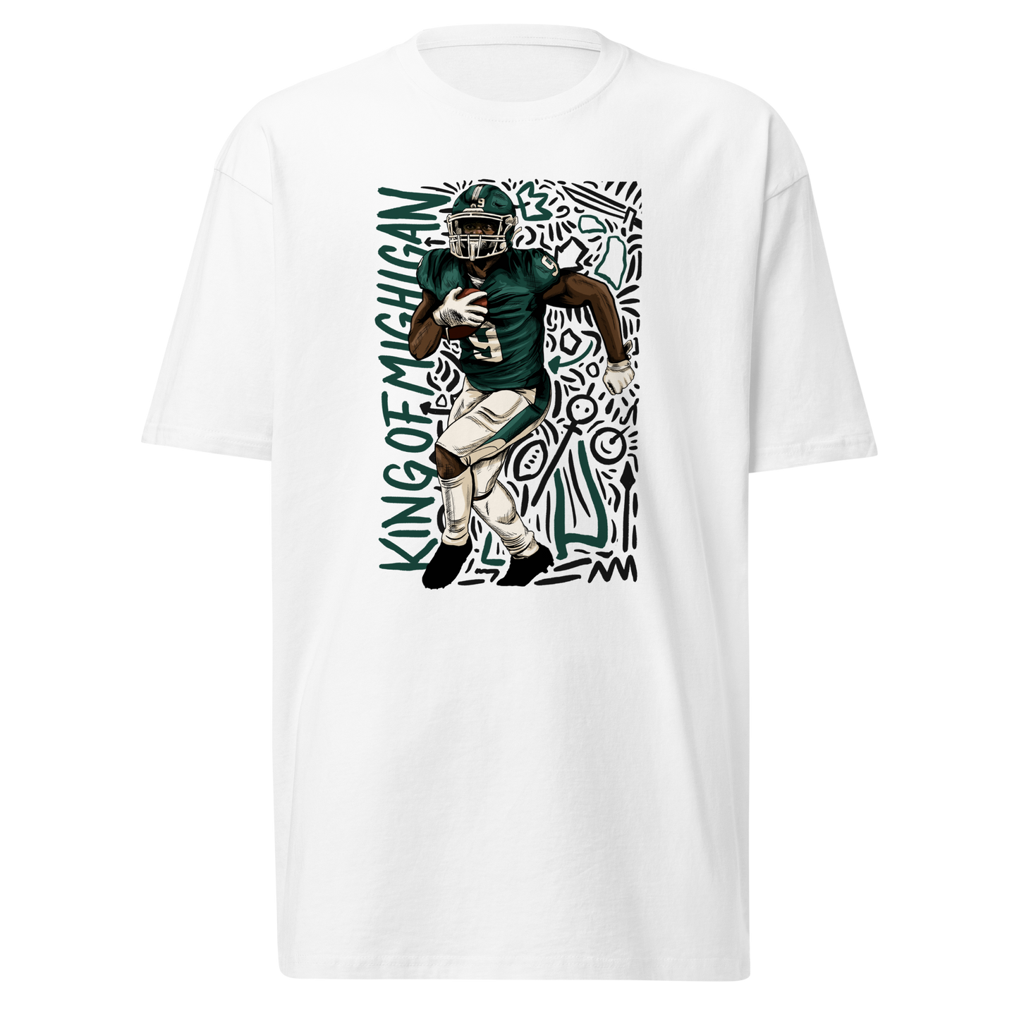 Kenneth Walker III "Michigan King 2" T-shirt