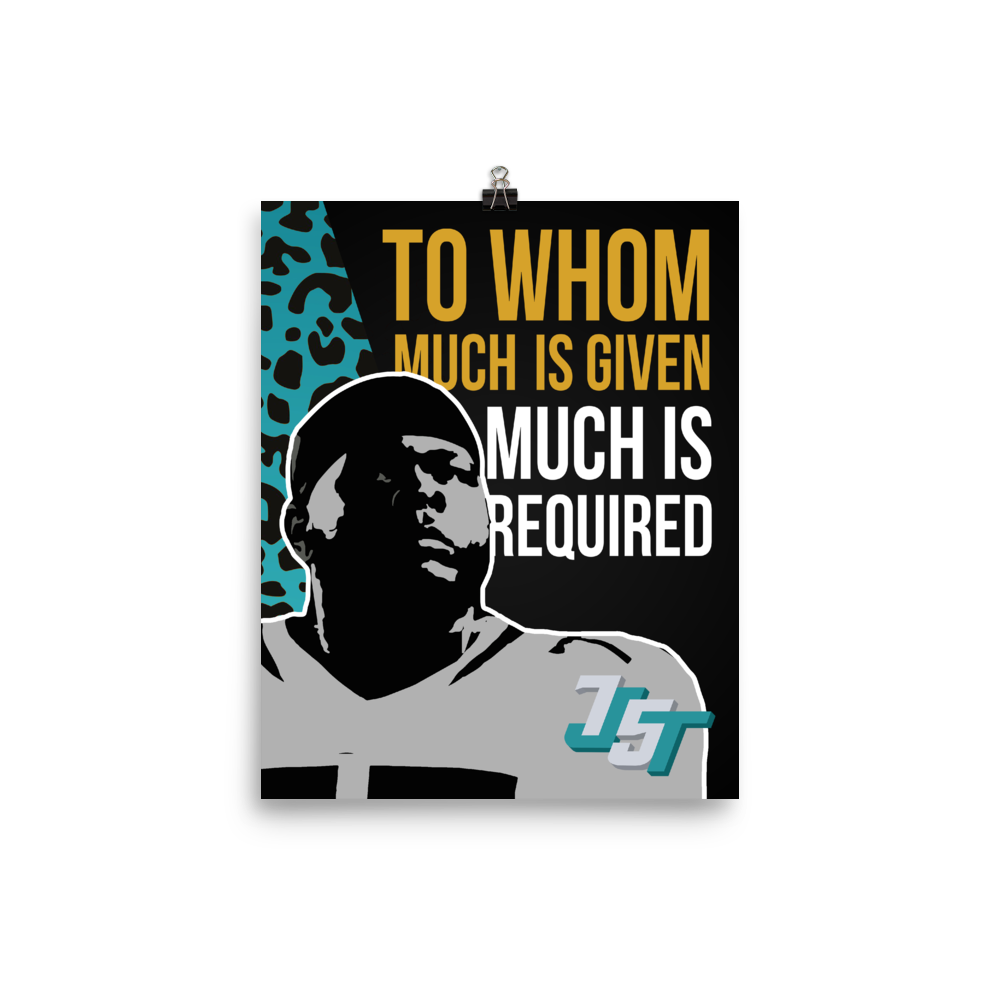 Jawaan Taylor Quote Poster