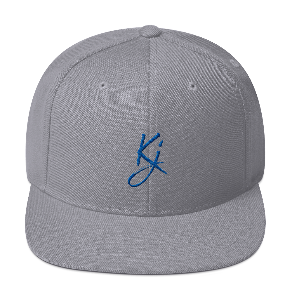 KJ - Gray/Blue - Snapback Hat