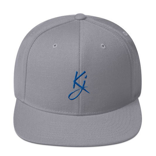KJ - Gray/Blue - Snapback Hat