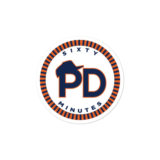 Pat Dye "Sixty Minutes" 2 Stickers