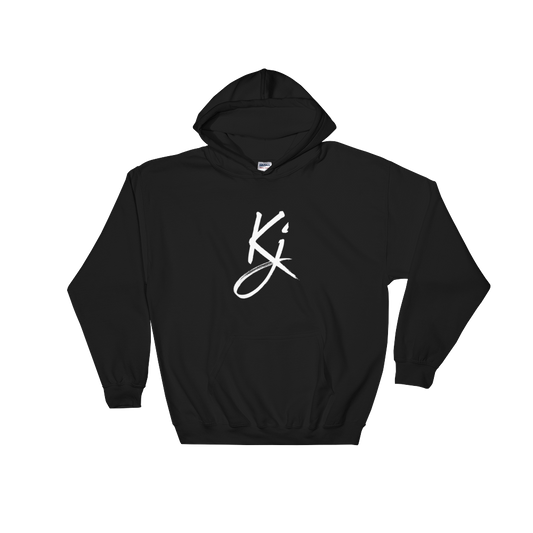 KJ - Black/White Hooded Sweatshirt