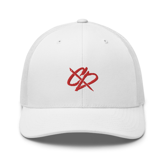 Cam Dantzler Red "Logo" Trucker Hat