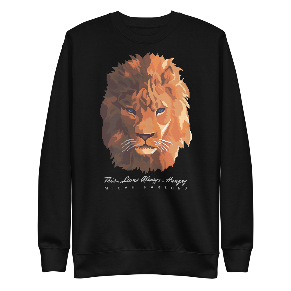 Micah Parsons "Always Hungry" Pixel Pullover Black
