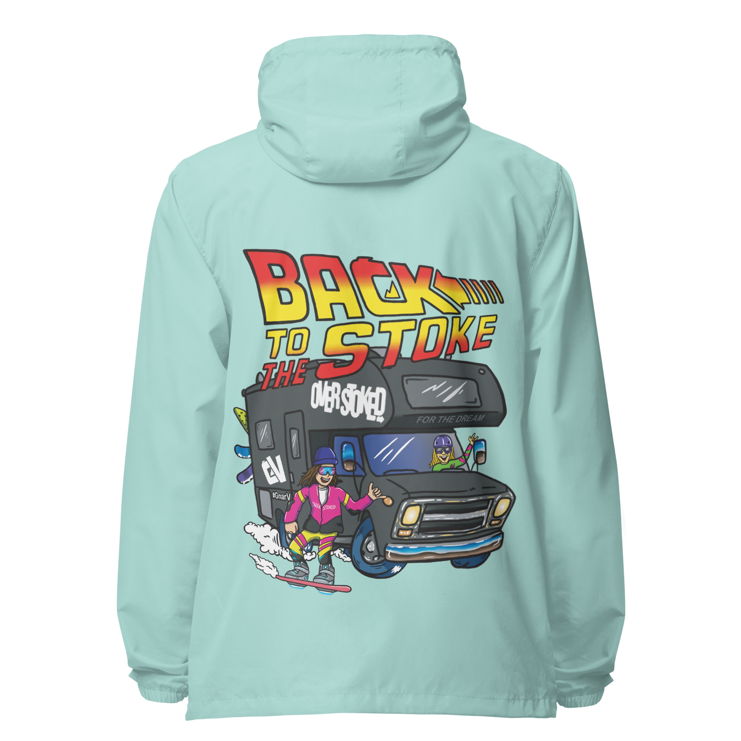 Casey Willax "Back to the Stoke" Illustration Windbreaker