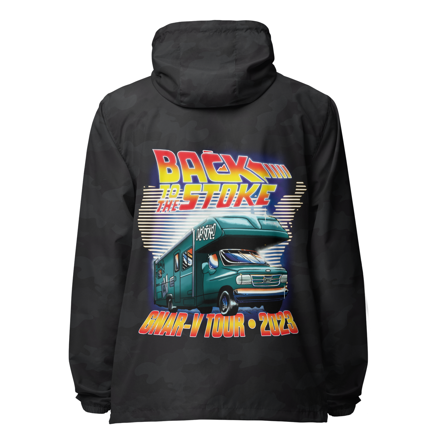 Casey Willax "Back to the Stoke" Movie Poster Windbreaker