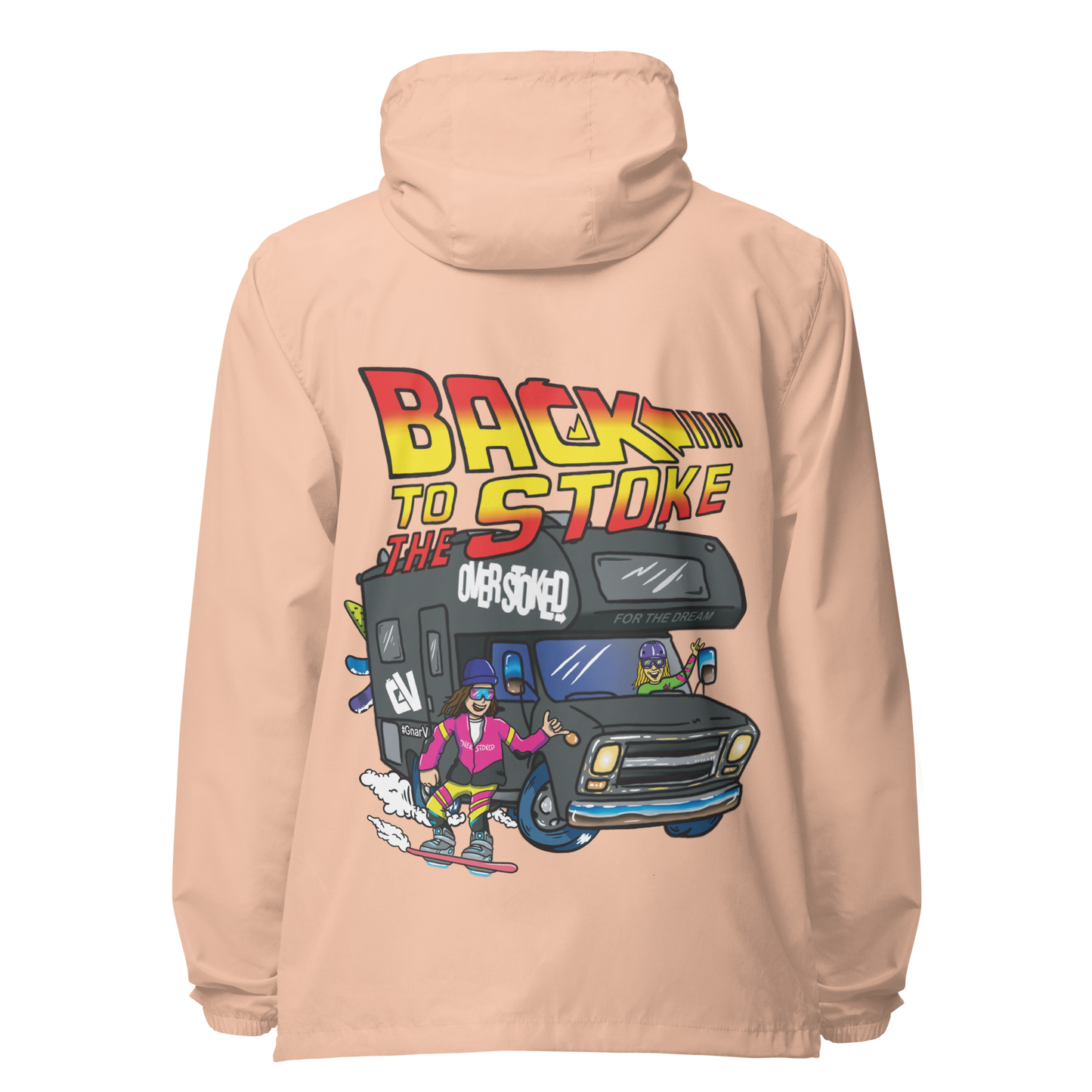 Casey Willax "Back to the Stoke" Illustration Windbreaker