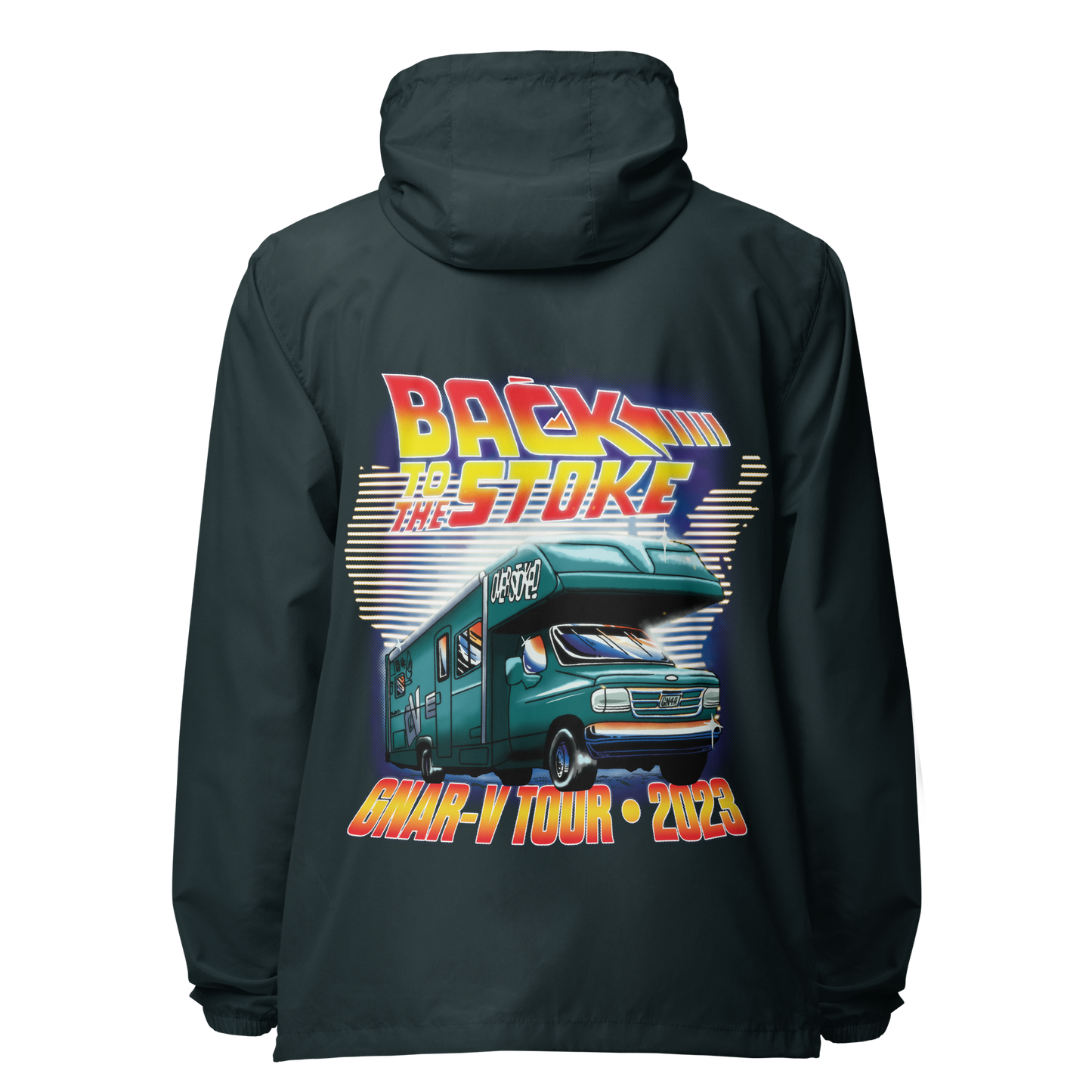 Casey Willax "Back to the Stoke" Movie Poster Windbreaker