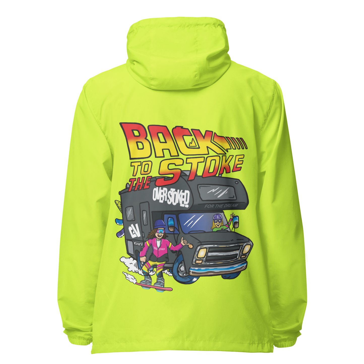 Casey Willax "Back to the Stoke" Illustration Windbreaker