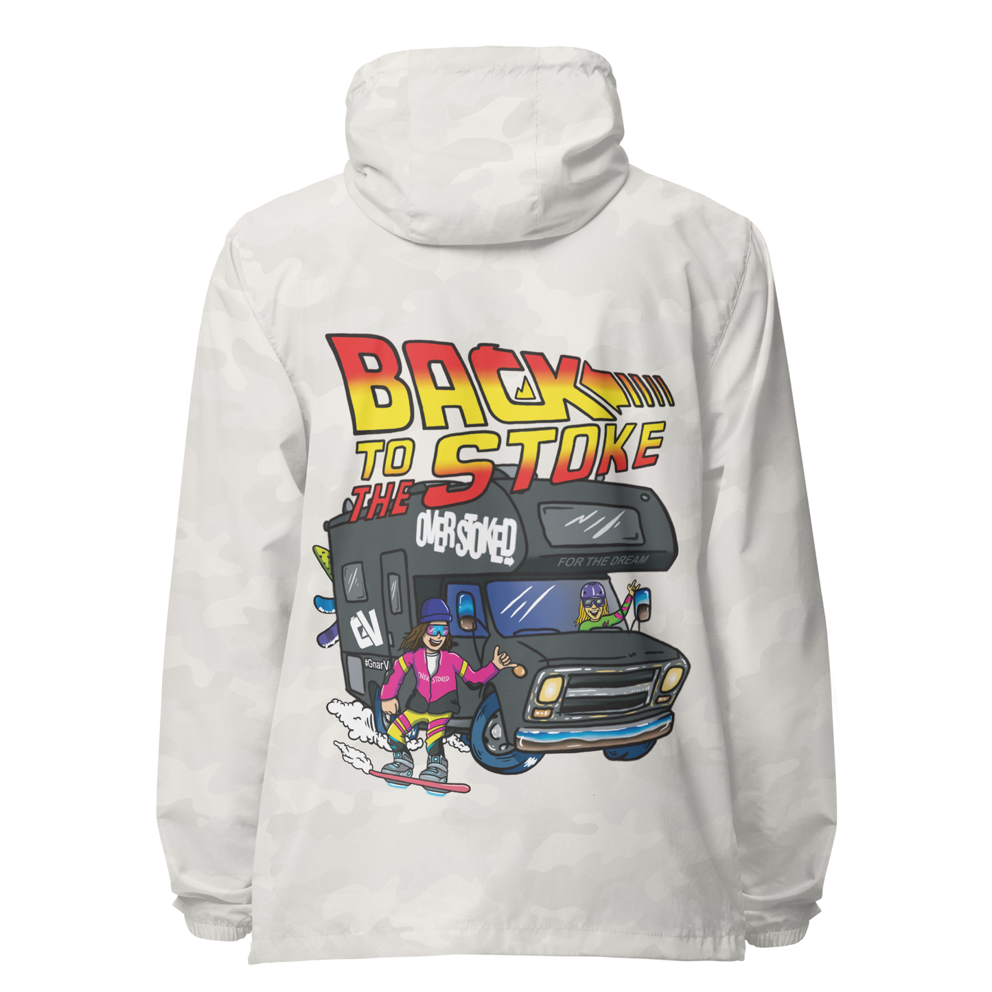 Casey Willax "Back to the Stoke" Illustration Windbreaker