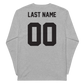 Athlete Name "Varsity" Unisex Long Sleeve T-Shirt | Printstar 00102-CVL
