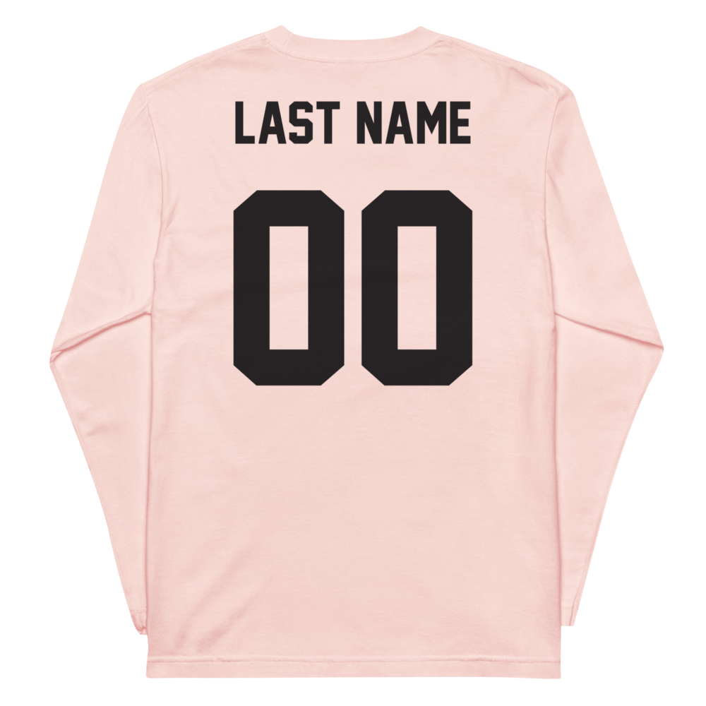 Athlete Name "Varsity" Unisex Long Sleeve T-Shirt | Printstar 00102-CVL