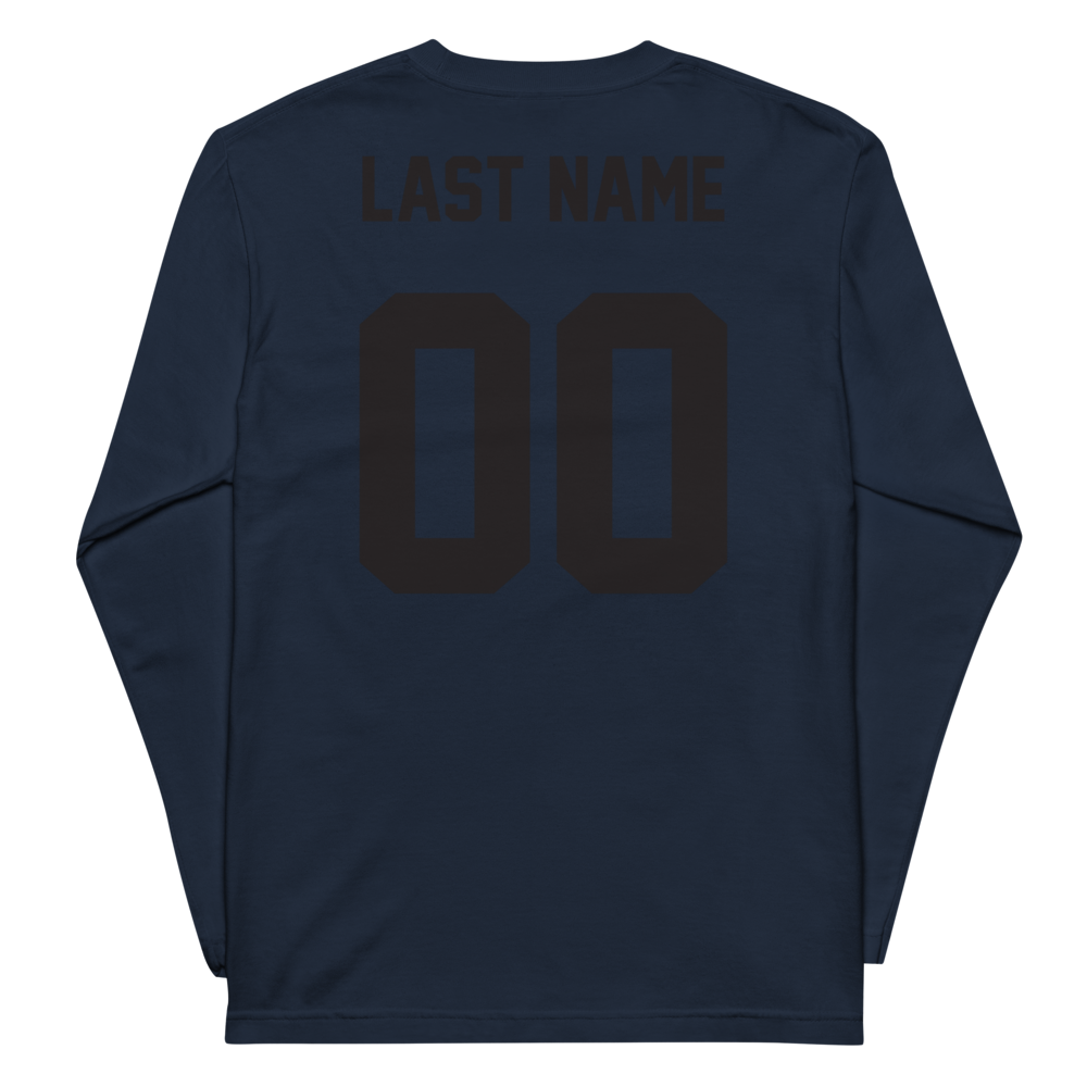 Athlete Name "Varsity" Unisex Long Sleeve T-Shirt | Printstar 00102-CVL