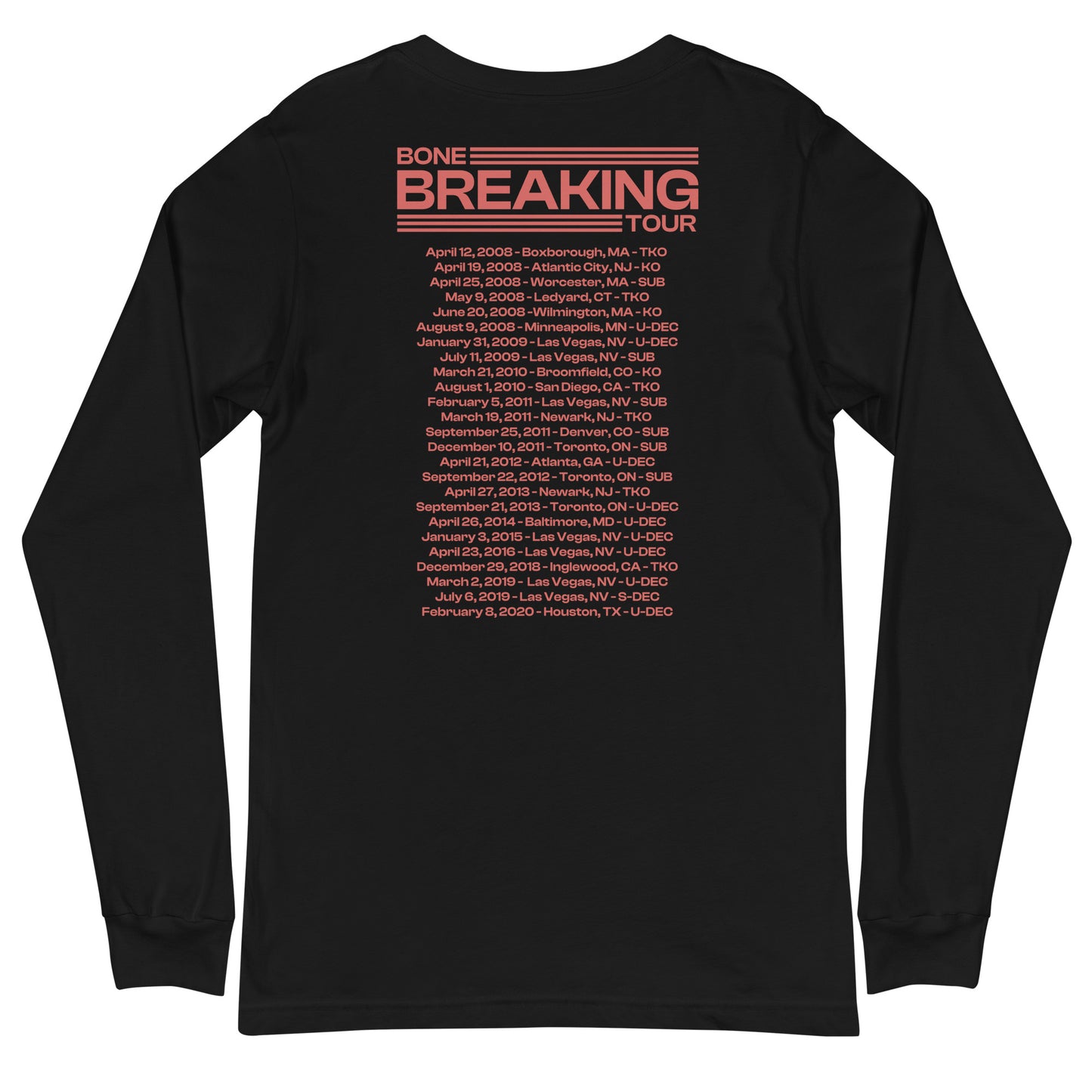 Jon Jones "Bone Breaking Tour" Long Sleeve