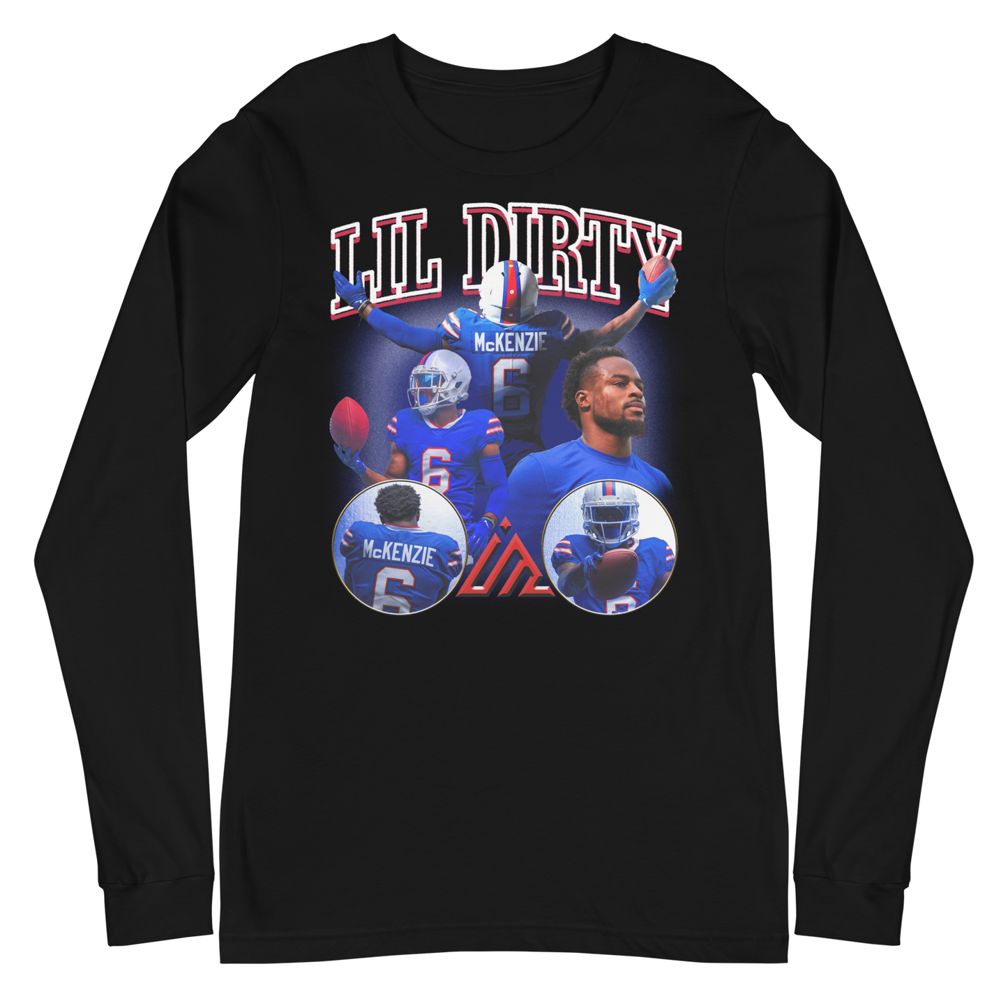 Isaiah McKenzie "Lil Dirty" Logo Long Sleeve Shirt