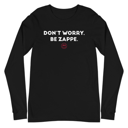 Bailey Zappe  "Don't Worry, Be Zappe" Long Sleeve