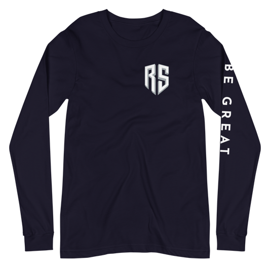 Rigo Sanchez "Be Great" Long Sleeve T-shirt Navy