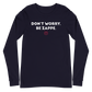 Bailey Zappe  "Don't Worry, Be Zappe" Long Sleeve
