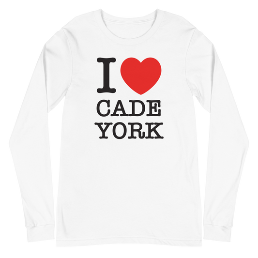Cade York  "I Heart CY" Long Sleeve