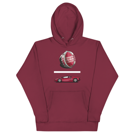 Rings Over Lambos "Equation (Crimson)" Hoodie