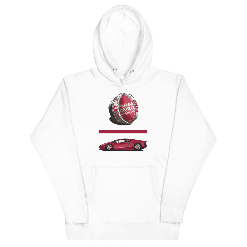 Rings Over Lambos "Equation (White)" Hoodie