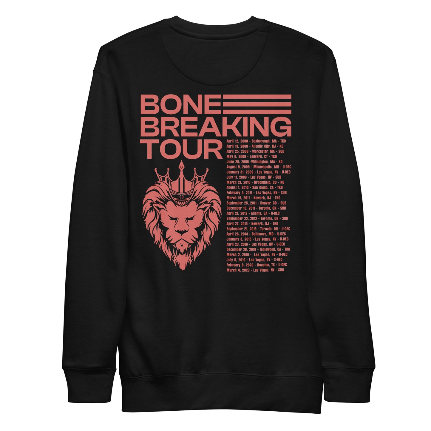 Jon Jones "Bone Breaking Tour" Sweatshirt