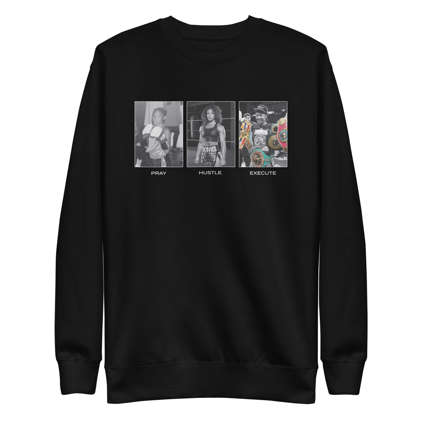 Alycia Baumgardner "Pray, Hustle, Execute" Sweatshirt