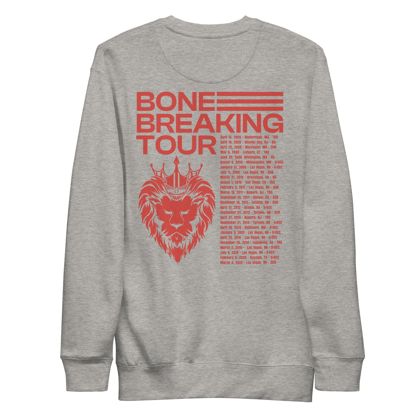Jon Jones "Bone Breaking Tour" Sweatshirt
