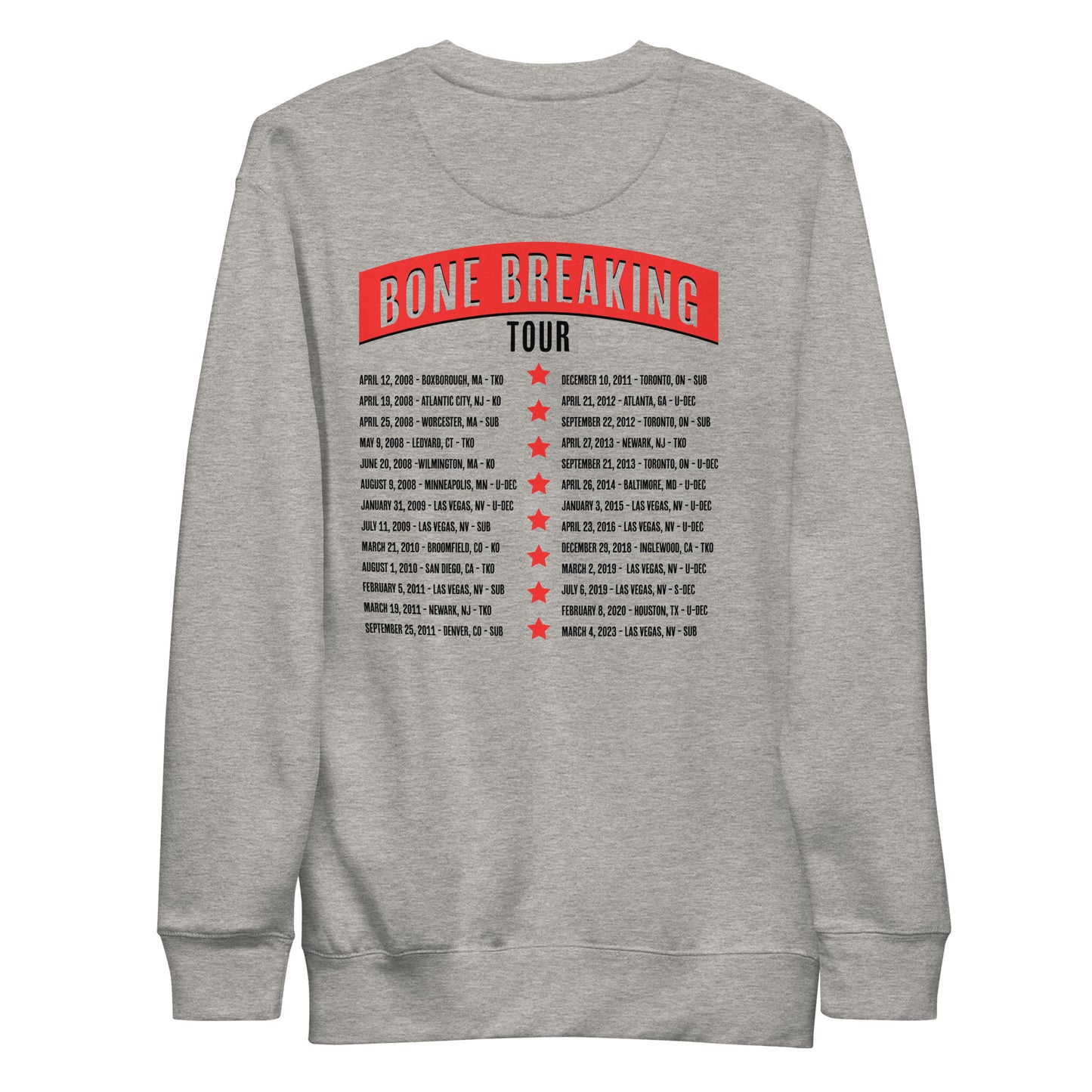 Jon Jones "Bone Breaking Tour" Sweatshirt