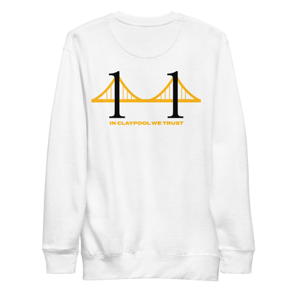 Chase Claypool "In Claypool We Trust" Sweatshirt White