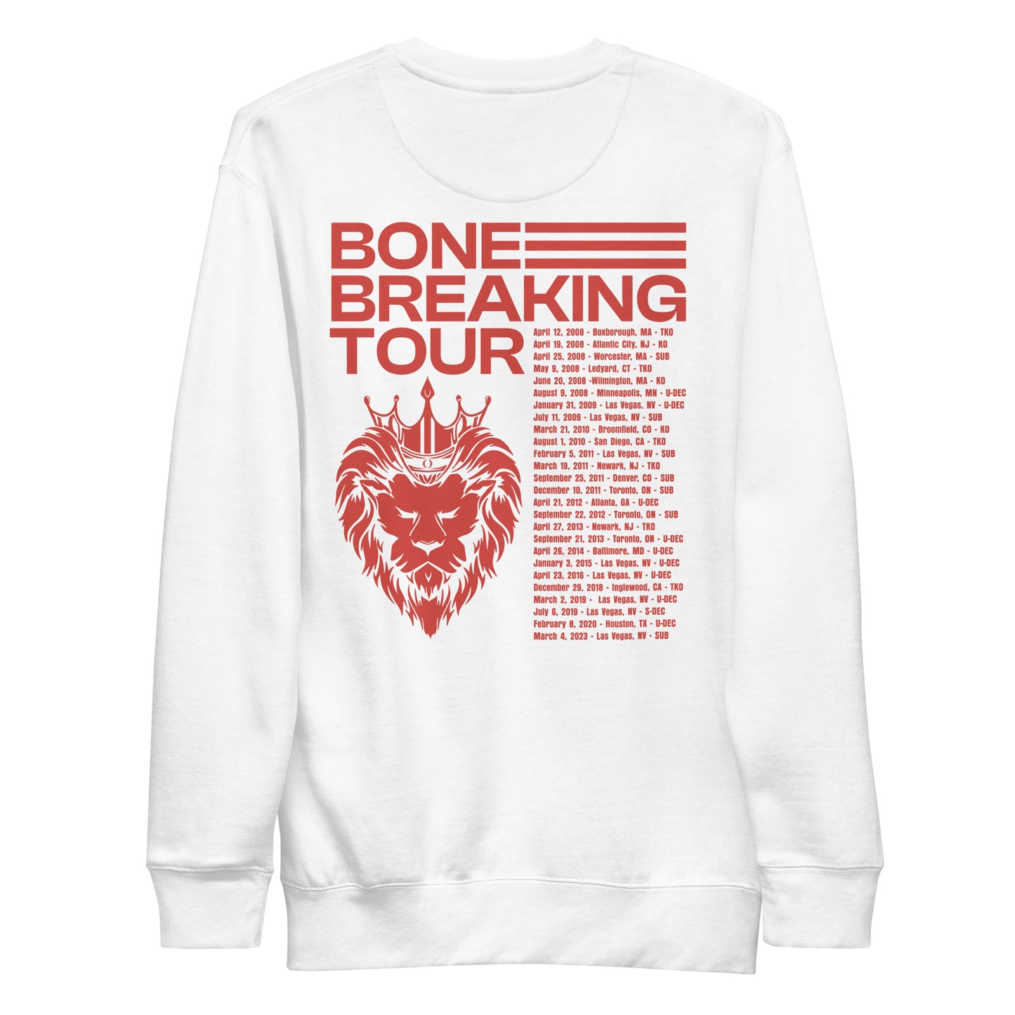 Jon Jones "Bone Breaking Tour" Sweatshirt