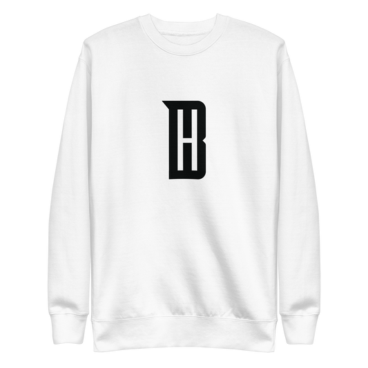 Bryce Hall "Signature" Crewneck, White