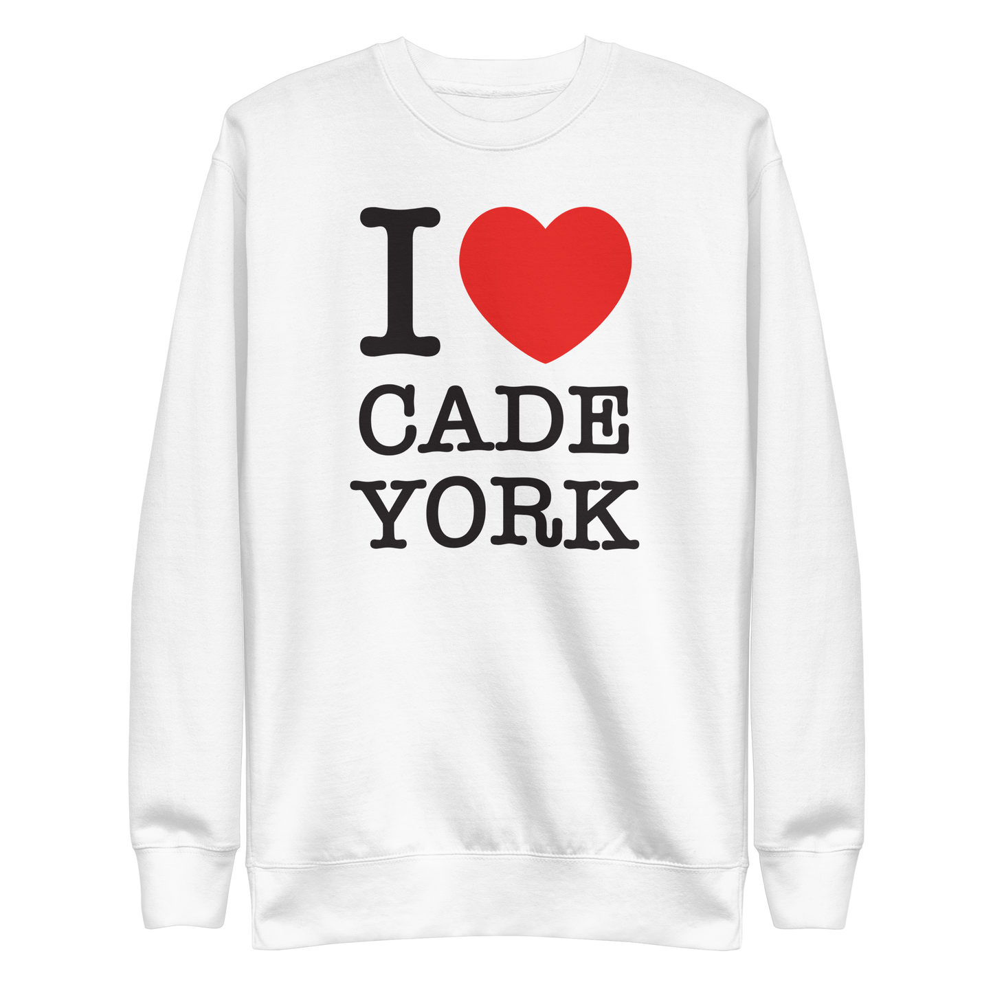 Cade York  "I Heart CY" Sweatshirt