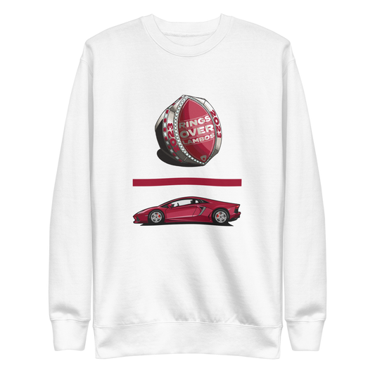 Rings Over Lambos "Equation (White)" Sweatshirt