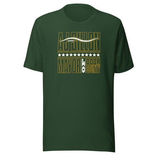AJ Dillon "Mayor of Door County" T-Shirt Green