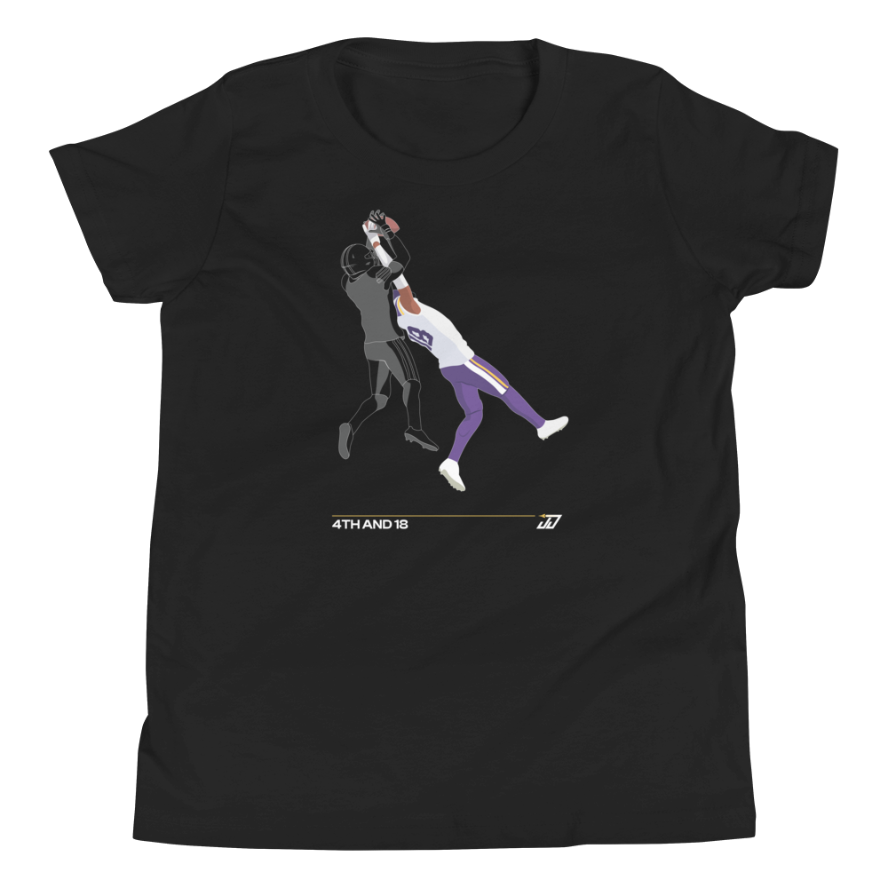 Justin Jefferson "4th & 18" Youth T-Shirt